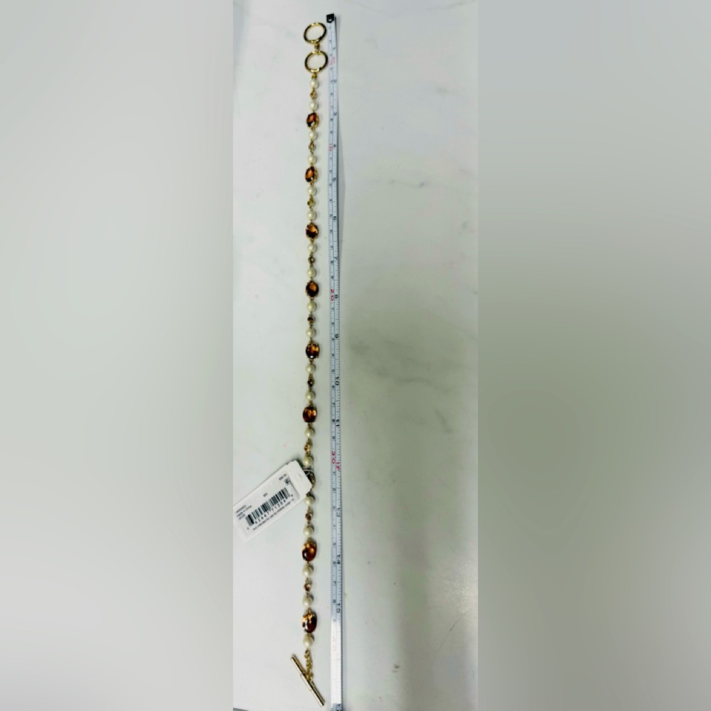 NWT Ralph Lauren - Stone & Pearl Toggle Necklace. - Picture 6 of 6